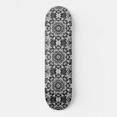 Zwart-Wit Geluk Persoonlijk Skateboard (Voorkant)