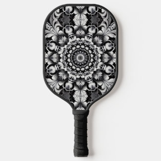 Zwart-wit geluk pickleball paddle
