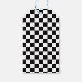 Zwart Wit Gelukkig Dude 1e Verjaardag Dank u Cadeaulabel (Achterkant)