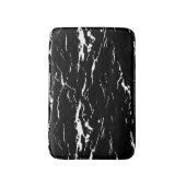 Zwart-wit gemarmerd effect badmat (Voorkant Verticaal)