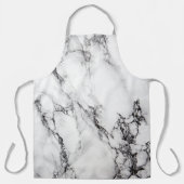 Zwart-wit gemarmerd schort (Voorkant)