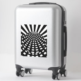 Zwart-wit Geo Orb Sticker