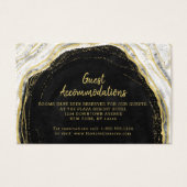 Zwart Wit Geode Guest Accommodaties Invoegen Kaart (Voorkant)