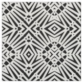 Zwart-wit geometrisch abstract zebro pattern stof (Swatch)