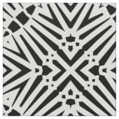 Zwart-wit geometrisch abstract zebro pattern stof (Close Up)