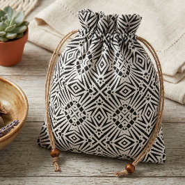 Zwart-wit geometrisch abstract zebro pattern stof