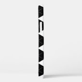 Zwart Wit Geometrisch Argyle Patroon Case-Mate iPhone Case (Achterkant / Rechts)