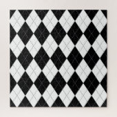 Zwart Wit Geometrisch Argyle Patroon Legpuzzel (Verticaal)