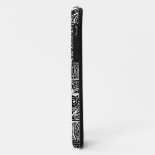 Zwart-wit geometrisch art 2 Case-Mate iPhone case (Achterkant/links)