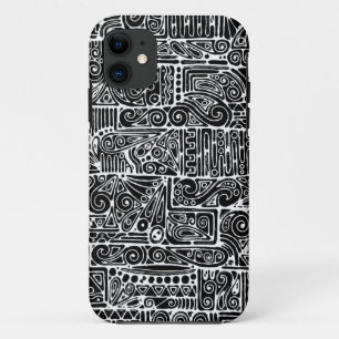 Zwart-wit geometrisch art 2 Case-Mate iPhone case