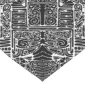 Zwart-wit geometrisch art 2 tafelkleed (Gekanteld)