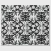 Zwart-wit geometrisch art 4 cadeaupapier (Vlak)