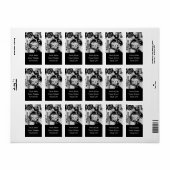 Zwart-wit geometrisch art 4 etiket (Full Sheet)