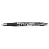 Zwart-wit geometrisch art 4 pen (Achterkant)