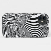 Zwart-wit geometrisch artikel 12 Case-Mate iPhone case (Achterkant (horizontaal))
