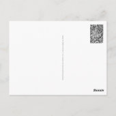 Zwart-wit geometrisch artikel 15 briefkaart (Achterkant)