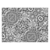 Zwart-wit geometrisch artikel 15 tafelkleed (Voorkant (Horizontaal))