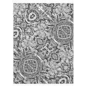 Zwart-wit geometrisch artikel 15 tafelkleed (Voorkant)