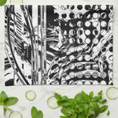 Zwart-wit geometrisch artikel 20 theedoek (Gevouwen)