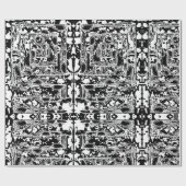 Zwart-wit Geometrisch artikel 25 Cadeaupapier (Vlak)