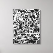Zwart-wit Geometrisch artikel 25 Canvas Afdruk (Voorkant)