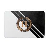 Zwart-wit geometrisch badmat (Voorkant)