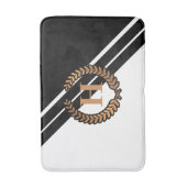 Zwart-wit geometrisch badmat (Voorkant Verticaal)