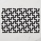 Zwart-wit geometrisch briefpapier (Voorkant)