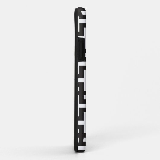 Zwart-wit geometrisch Case-Mate iPhone case (Achterkant/rechts)