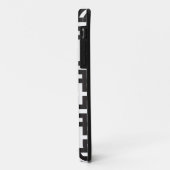 Zwart-wit geometrisch Case-Mate iPhone case (Achterkant/links)