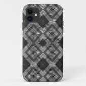 Zwart-wit geometrisch diamantpatroon Case-Mate iPhone case (Achterkant)