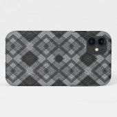 Zwart-wit geometrisch diamantpatroon Case-Mate iPhone case (Achterkant (horizontaal))