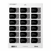 Zwart-wit geometrisch etiket (Full Sheet)