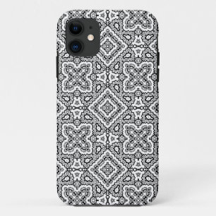 zwart-wit geometrisch etnisch ornament Case-Mate iPhone case