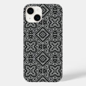 zwart-wit geometrisch etnisch ornament Case-Mate iPhone case (Achterkant)