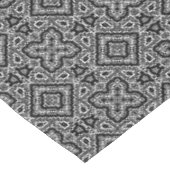 zwart-wit geometrisch etnisch ornament tafelkleed (Gekanteld)