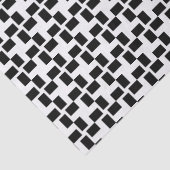 Zwart-wit geometrisch gecontroleerd tissuepapier (Detail)