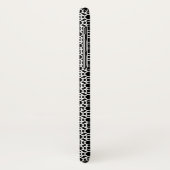 Zwart-wit Geometrisch Initiaal Monogram Case-Mate iPhone Case (Achterkant/links)