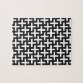 Zwart-wit geometrisch legpuzzel (Horizontaal)