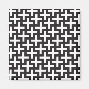 Zwart-wit geometrisch magneet