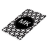 Zwart-wit geometrisch magneet (Linkerzijde)