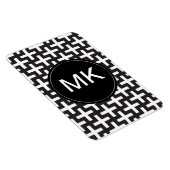 Zwart-wit geometrisch magneet (Rechterzijde)