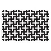 Zwart-wit geometrisch magneet (Horizontaal)