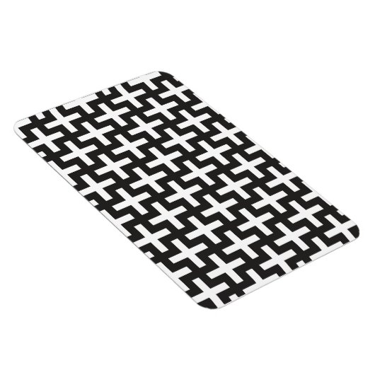 Zwart-wit geometrisch magneet (Rechterzijde)