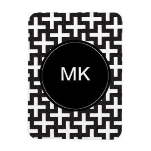 Zwart-wit geometrisch magneet