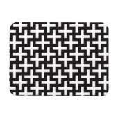 Zwart-wit geometrisch magneet (Horizontaal)