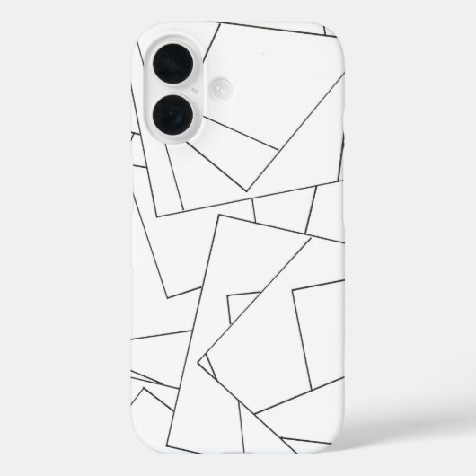 Zwart-wit Geometrisch-modern Bauhaus Case-Mate iPhone Case (Achterkant)