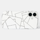 Zwart-wit Geometrisch-modern Bauhaus Case-Mate iPhone Case (Achterkant (horizontaal))