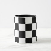 Zwart-wit geometrisch mok (Midden)