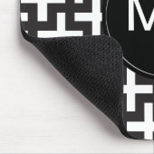 Zwart-wit geometrisch muismat (Hoek)